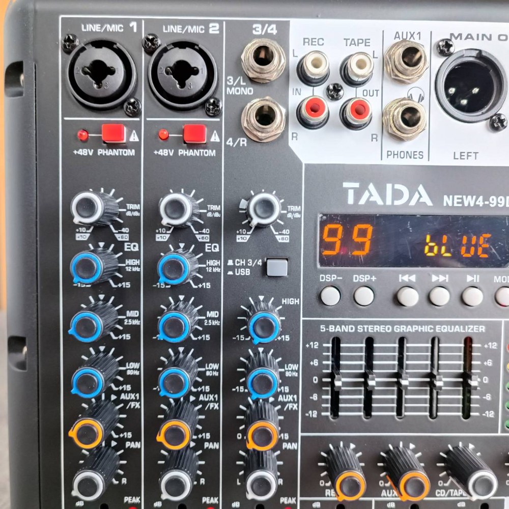 TADA NEW4-99DSP MIXER มิกเซอร์4 แชนแนล Bluetooth บลูทูธ เอฟเฟคแท้ ธาดา NEW4 99DSP เอไอ-ไพศาล