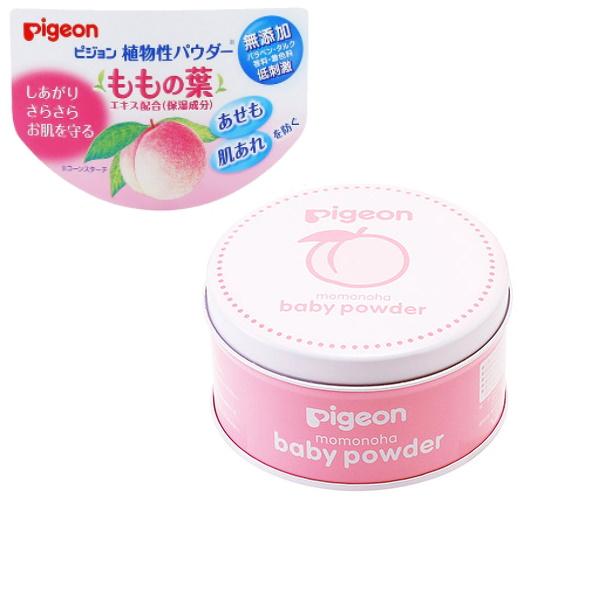 Pigeon Baby Powder Peach Leaves 125g แป้งเด็กพีเจ้น กลิ่นพีช สูตรอ่อนโยน สีชมพู