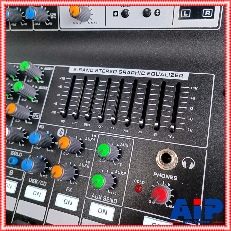 PROEUROTECH P-8FX MIXER รุ่นใหม่ มิกเซอร์ 8 ช่อง โปรยูโรเทค เอฟเฟคแท้ บูลทูส P 8 FX P8FX เอไอ-ไพศาล