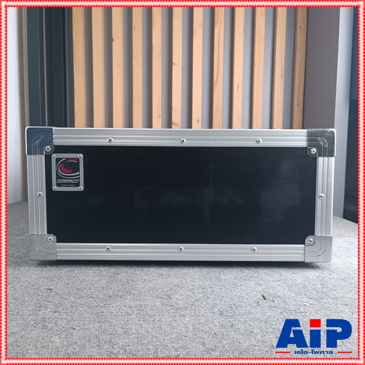 COMPACT B-4U สีดำ RACK ลึก21นิ้ว แร็ค กล่องใส่เครื่องเสียง กล่องแร็คสีดำ แร็คลึก21นิ้ว RACK4U เอไอ-ไพศาล