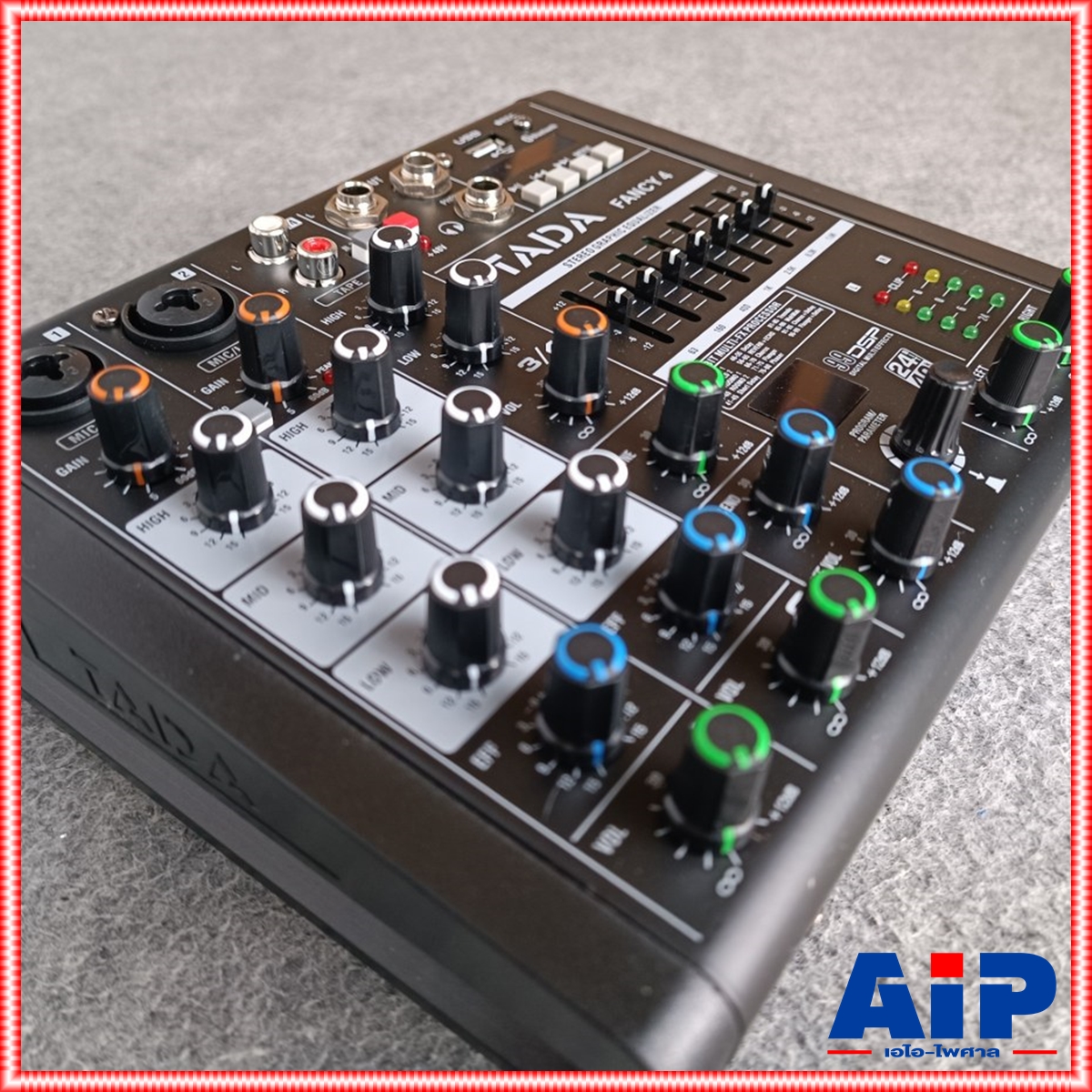 TADA FANCY-4 MIXER สีดำ มิกเซอร์อนาล็อก 4 ช่องสัญญาณ Bluetooth บลูทูธ เอฟเฟคแท้ ธาดา แฟนซี4 FANCY 4 FANCY4 เอไอ-ไพศาล