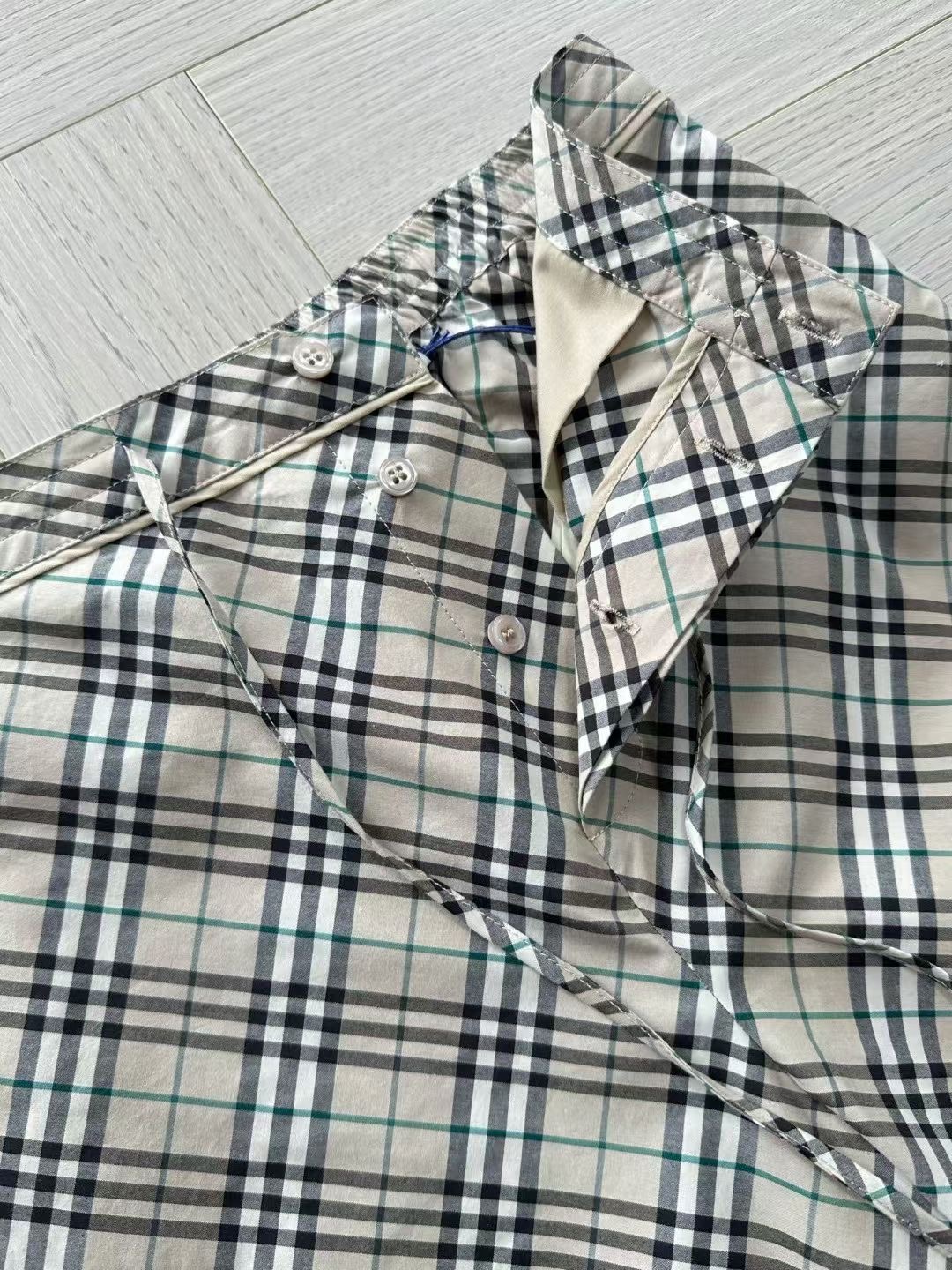 **do** กางเกงผ้าเอวยางยืด Burberry Check Cotton Pyjama Trousers สินค้าใหม่ ของแท้