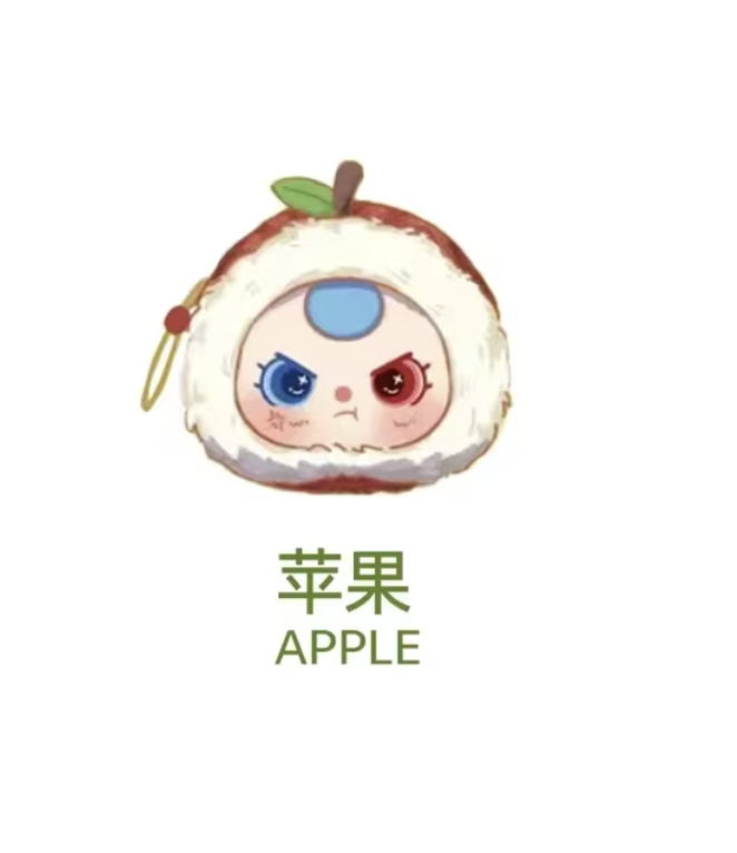 ของแท้💯 Baby Three Fruit V.4 ตุ๊กตาพวงกุญแจ ยกกล่อง 8P