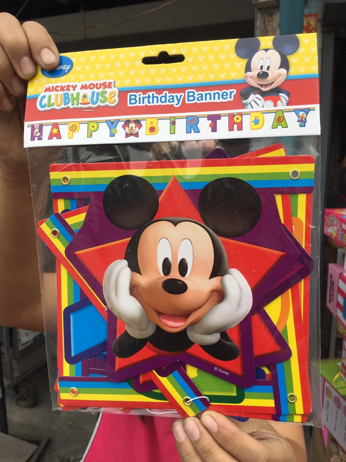 SC-1028 ธงวันเกิดมิกกี้เม้าส์ ลิขสิทธิ์ถูกต้อง