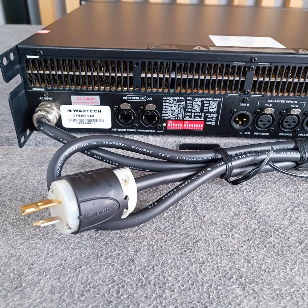 WARTECH CYBER-14D POWER เพาเวอร์แอมป์ แอมป์ขยาย เพาเวอร์แอมป์WARTECH เครื่องเสียง เครื่องขยายเสียง CYBER 14D เอไอ-ไพศาล