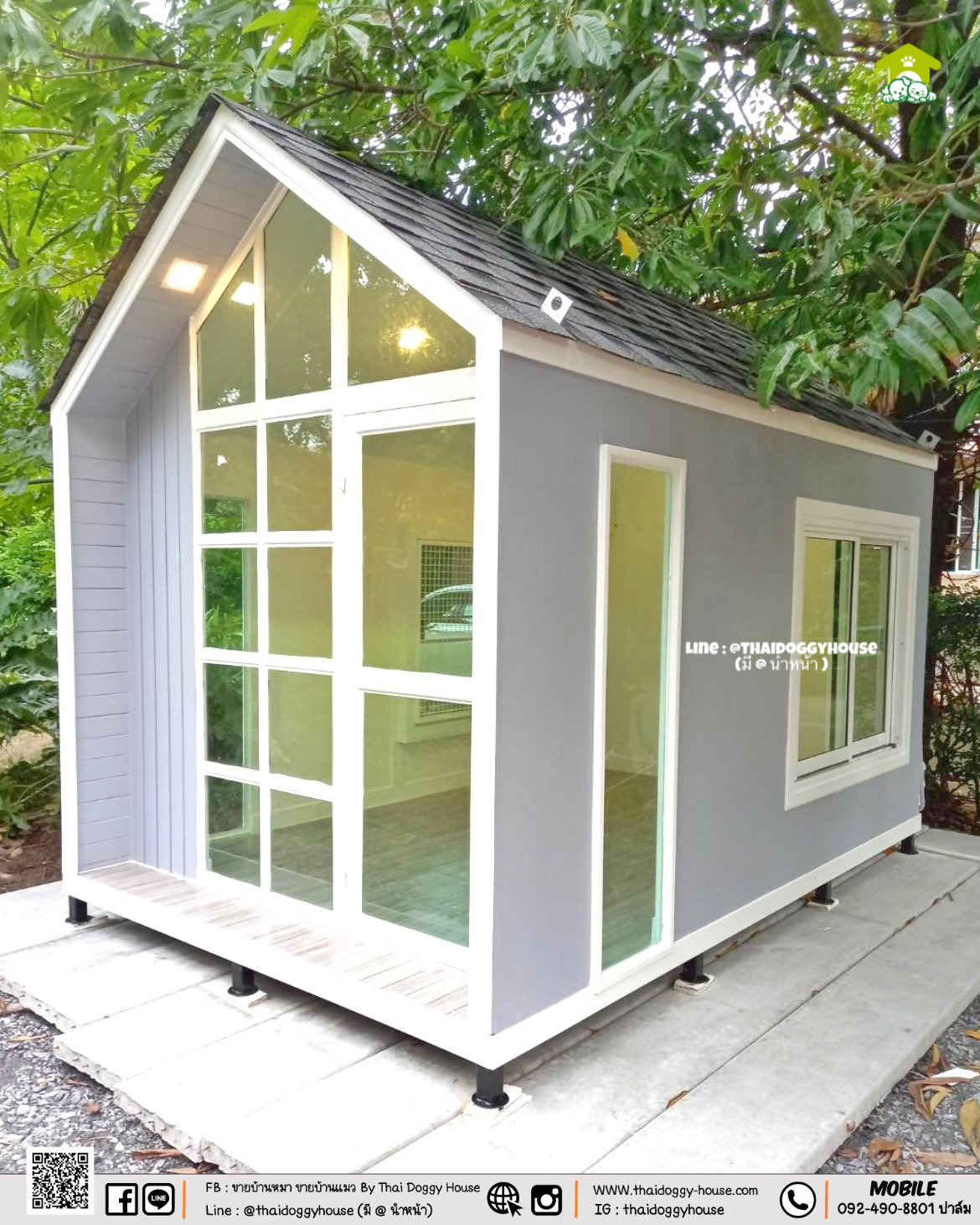 บ้านหมา บ้านแมว " 𝐍𝐎𝐑𝐃𝐈𝐂 𝐒𝐓𝐘𝐋𝐄 " บ้านดีไซน์สวย เรียบง่าย หลังคาทรงจั่วสูง ภายในโปร่งโล่ง สบาย และโดดเด่นด้วยความสวยงาม ✨