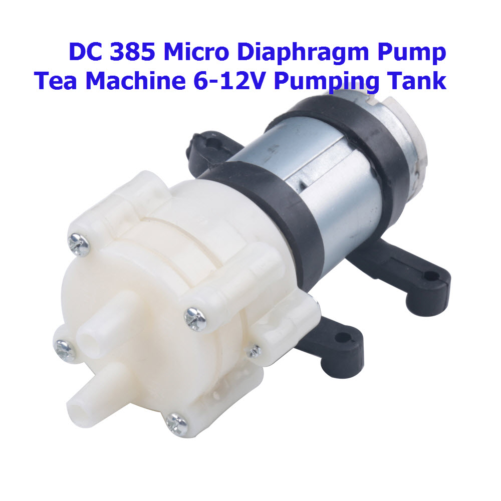DC 385 Micro Diaphragm Pump Tea Machine 6-12V Pumping Tank Notebook Using Water Pumps Five Head Gel Pump