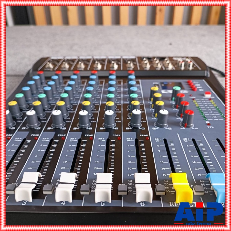 HOTROCK CT-60S MIXER เครื่องปรับแต่งเสียง สเตอริโอ มิกเซอร์ 6 ช่อง BLUETOOTH USB MP3 เอ็ฟเฟ็คแท้ ฮอทร็อค CT 60S CT60S เอไอ-ไพศาล