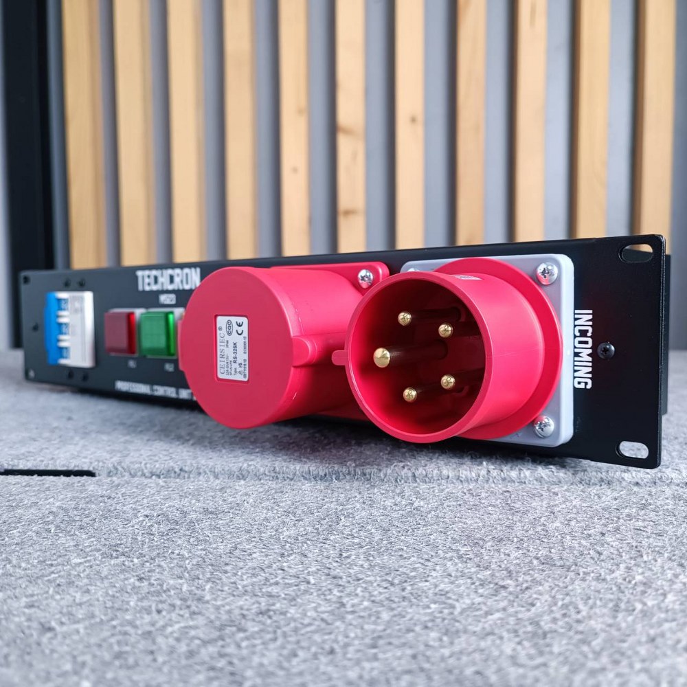 TECHCRON VERACK M523 ชุดโหลดไฟ 3เฟส ปลั๊กสีแดง ชุดโหลดจ่ายไฟ ปลั๊กโหลด3เฟส เพาเวอร์ปลั๊ก VERACK M-523 VERACKM523 เอไอ-ไพศาล