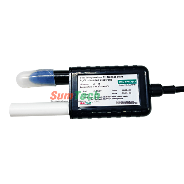 Soil Temperature PH Sensor solid AgCl reference electrode (SOIL-TPH/AgCL)
