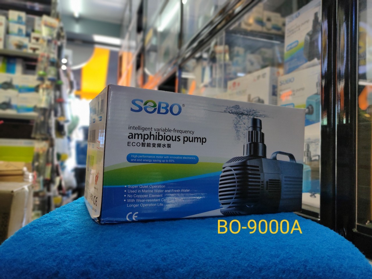 SOBO BO-9000A ปั๊มน้ำประหยัดไฟ 9000L/H กำลังไฟ 70W.
