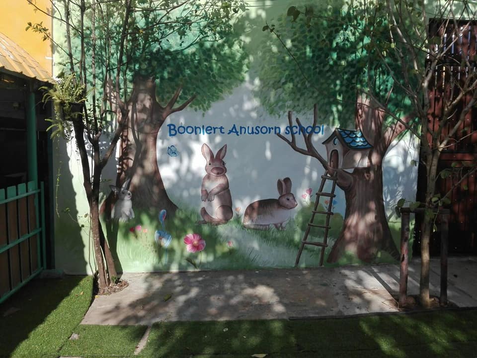 ฝาผนัง รร.บุญเลิศ