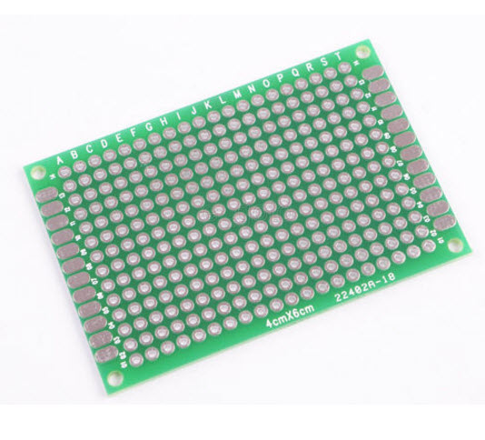4x6cm แผ่นปริ๊นอเนกประสงค์ Double Side Prototype PCB diy Universal Printed Circuit Board (PCB)