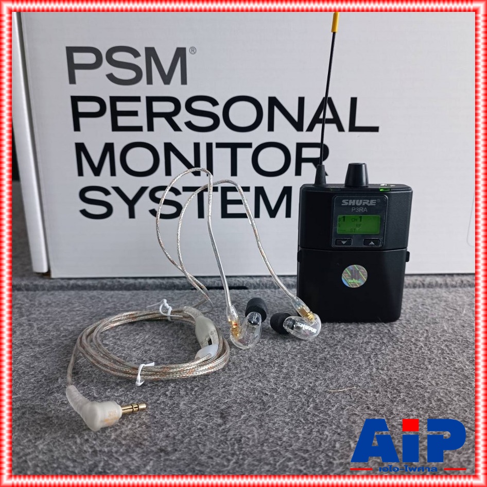 SHURE P3TERA215CL-Q12 ชุดเครื่องรับ/ส่ง ไร้สาย คลื่นความถี่ 748-758 MHz พร้อมหูฟัง SE215 P3TERA215CL Q12 P3TERA215CLQ12 เอไอ-ไพศาล +++