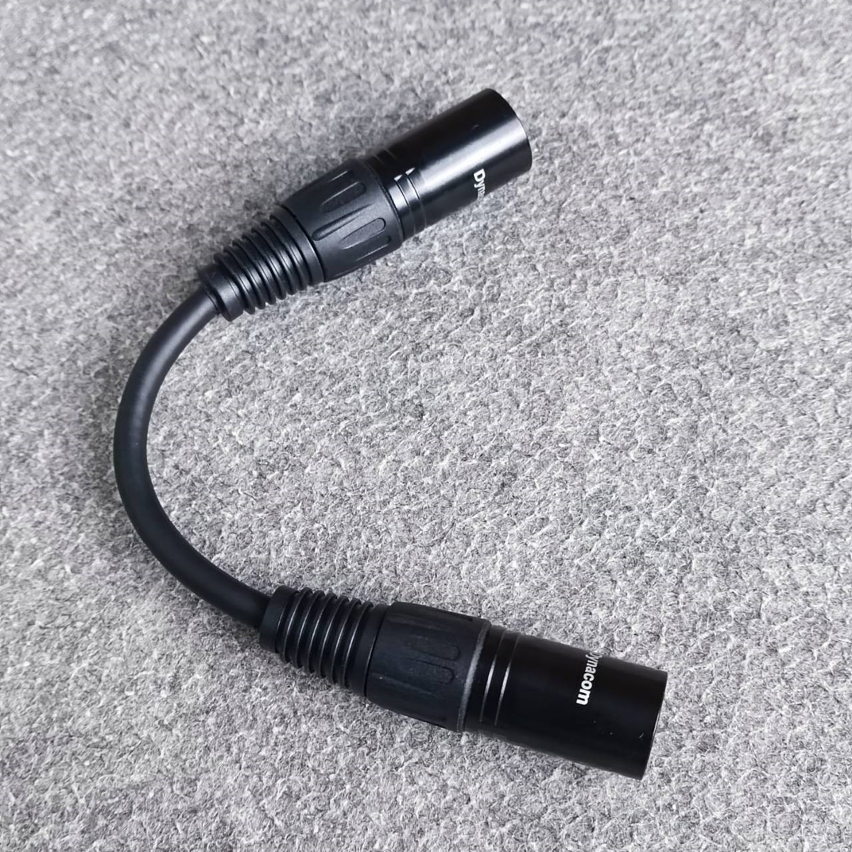 1เส้น ยาว15ซม. สายP.XLRออกP.XLR J021 dynacom 15เซน สีดำ ผู้-ผู้ สายทด สายสัญญาณ CANNON ผู้ -ผู้ สายบาลานซ์ เอไอ-ไพศาล