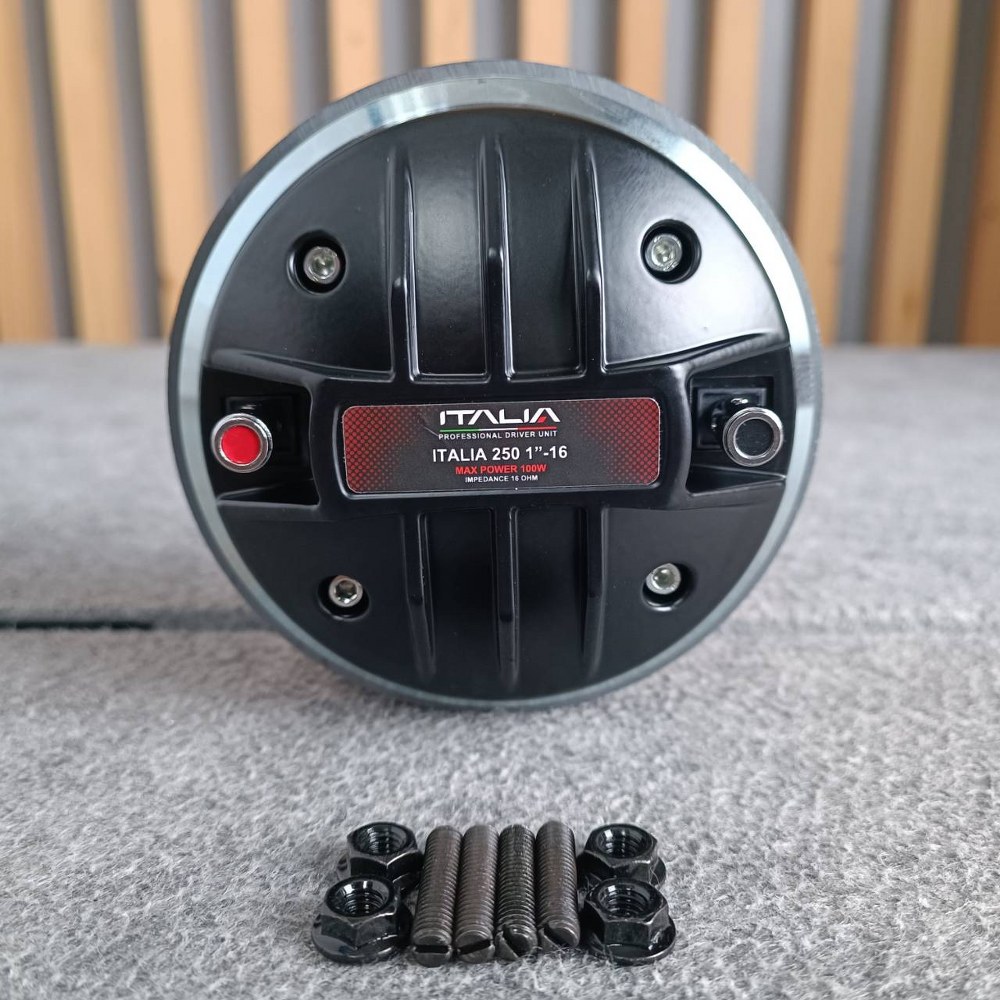 KANE ITALIA 250 1"-16 DRIVER แป้น 16โอร์ม ลำโพงเสียงแหลม ไดร์เวอร์เสียงแหลม แบบแป้นยึด ขนาด 1 นิ้ว ITALIA-250 ITALIA250 เอไอ-ไพศาล