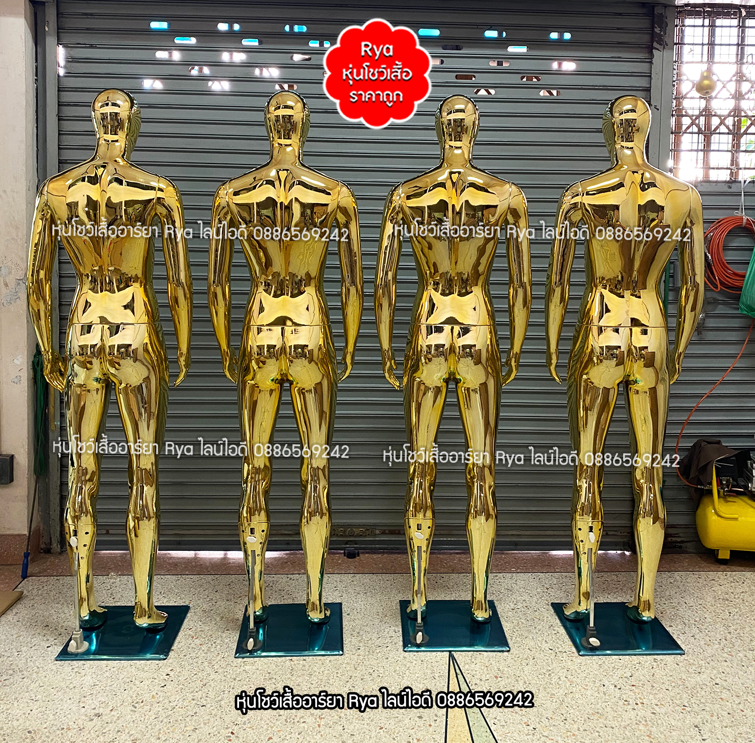 หุ่นเต็มตัวผู้ชายพร้อมฐานวาง ถอดประกอบแขนขาและฐานวางได้ค่