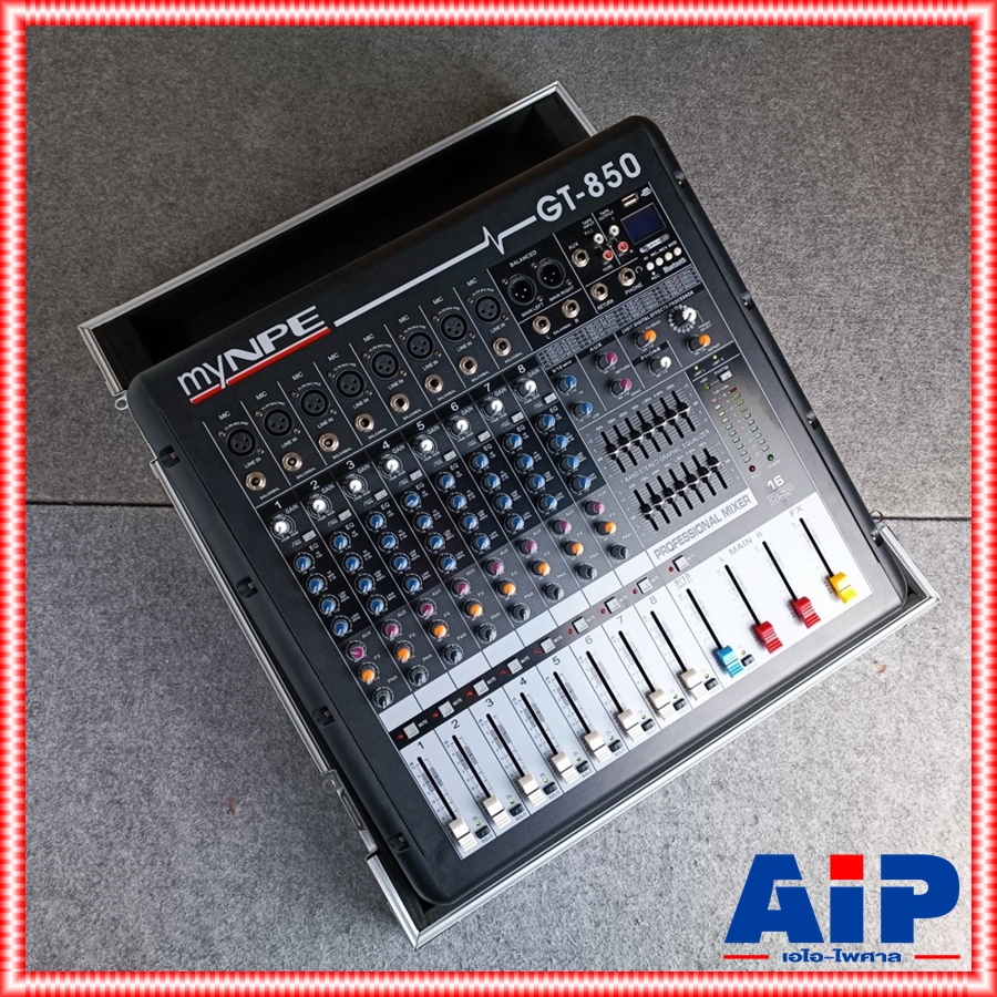 RACK MYNPE GT-850 GT-880 GT-4500 สีดำ แร็คใส่มิกเซอร์ กล่องใส่มิกซ์ กล่องแร็คเพาเวอร์มิกเซอร์ มายเอ็นพีอี GT-850 GT-880 GT-4500 เอไอ-ไพศาล