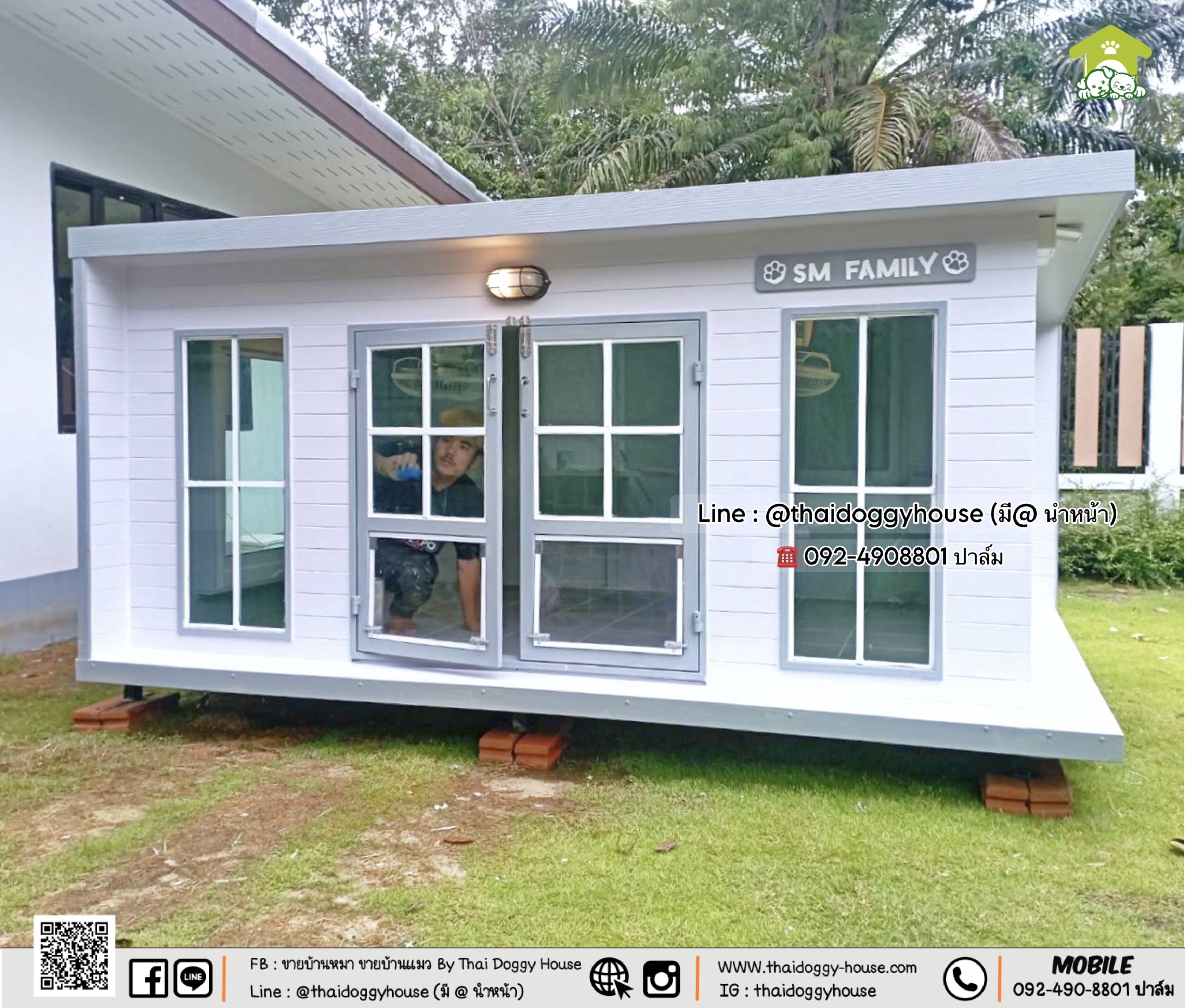 🏡🌦️บ้านหมา บ้านแมว 𝐓𝐡𝐚𝐢 𝐝𝐨𝐠𝐠𝐲 𝐡𝐨𝐮𝐬𝐞 แบบบ้าน 𝐁𝐨𝐱 𝐒tyle