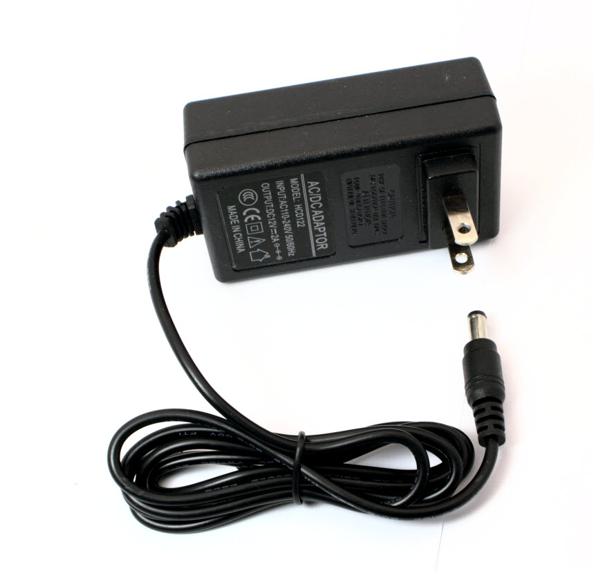 Adapter 12V 2A แหล่งจ่ายไฟ 12V 2A หัวต่อ 5.5x2.1mm สำหรับ Arduino