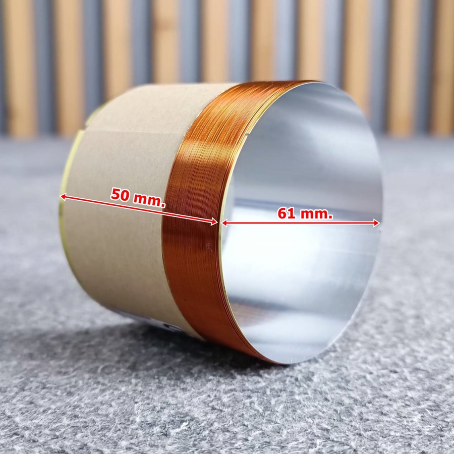 อลูมิเนียม วอยซ์ เบอร์61 อลูมิเนียม วอยซ์ทั่วไป วอยซ์เทียบเบอร์61 VOICE COIL วอยล์ ลำโพง ดอกลำโพง อะไหล่ลำโพง เอไอ-ไพศาล