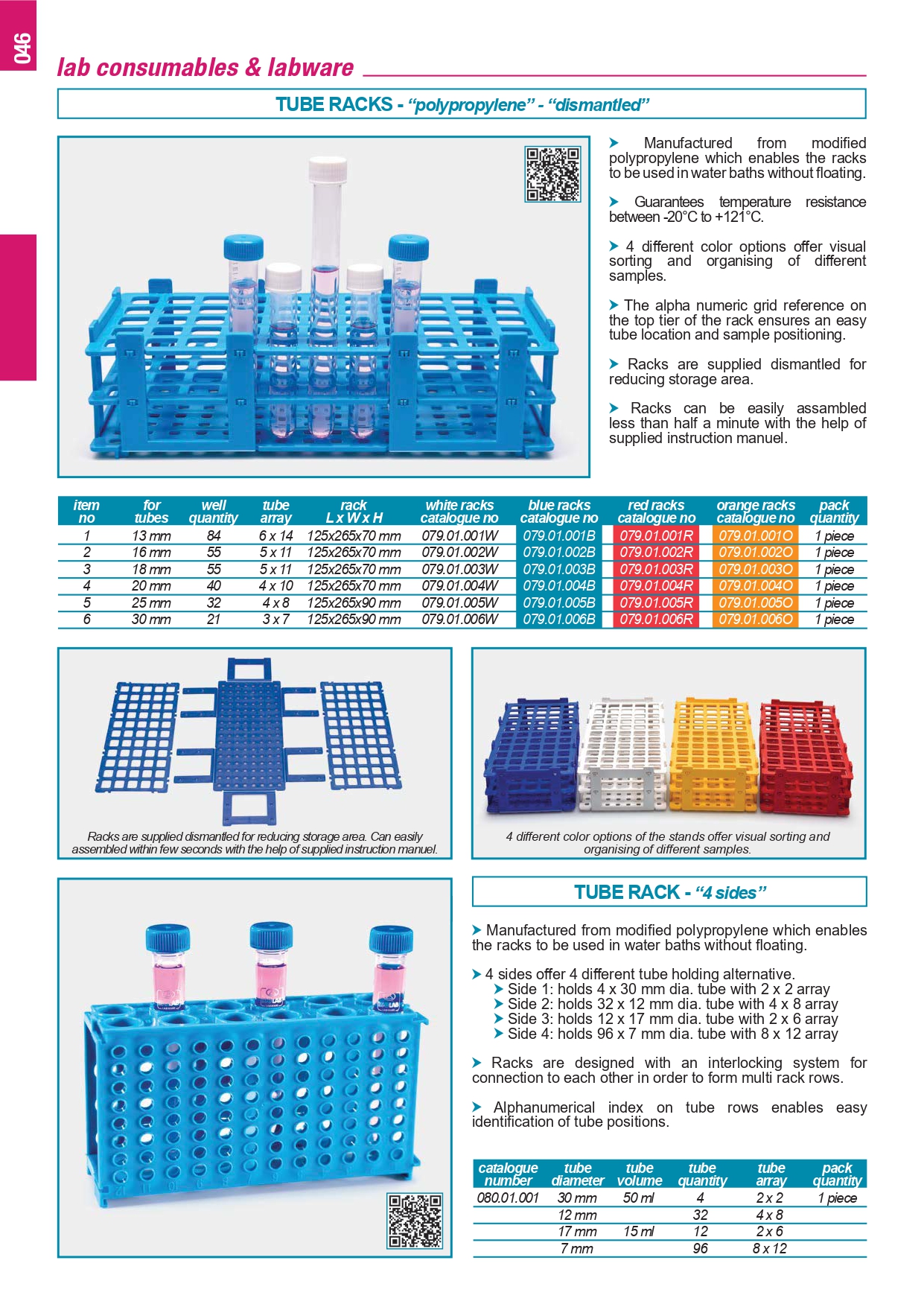 Rack for Tube centrifuge 15 ml, 50 ml
