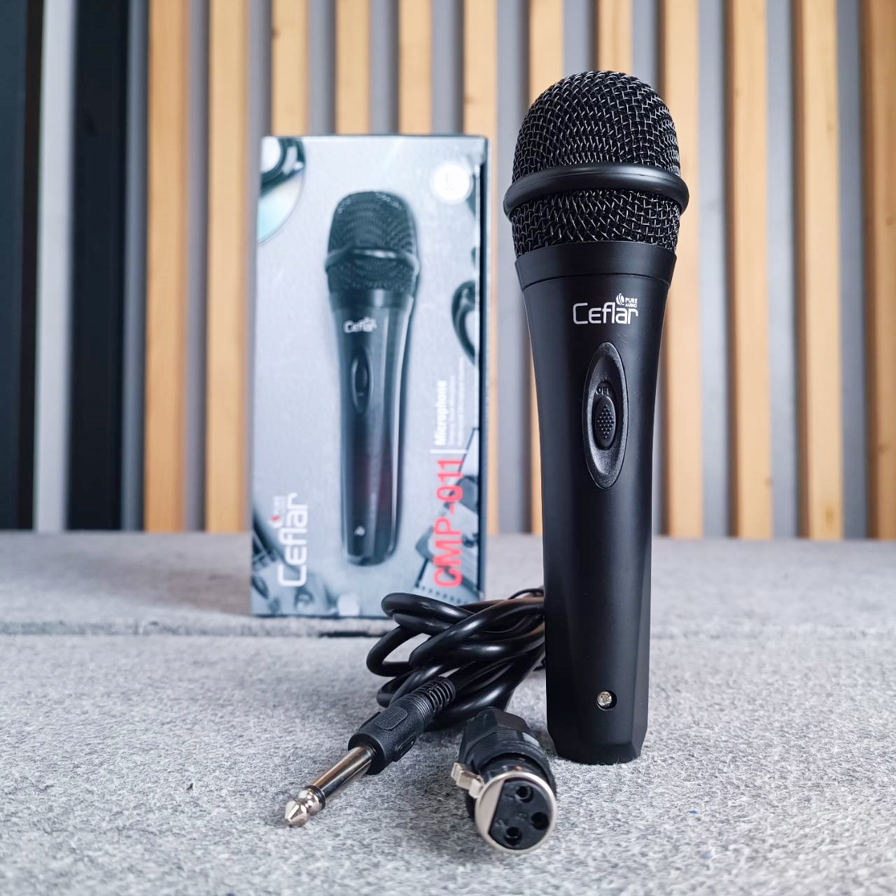 CEFLAR CMP-011 mic Microphone ไมค์โครโฟน คาราโอเกะ CMP 011 CMP011 แบบสาย Dynamic Microphone CE FLAR เอไอ-ไพศาล