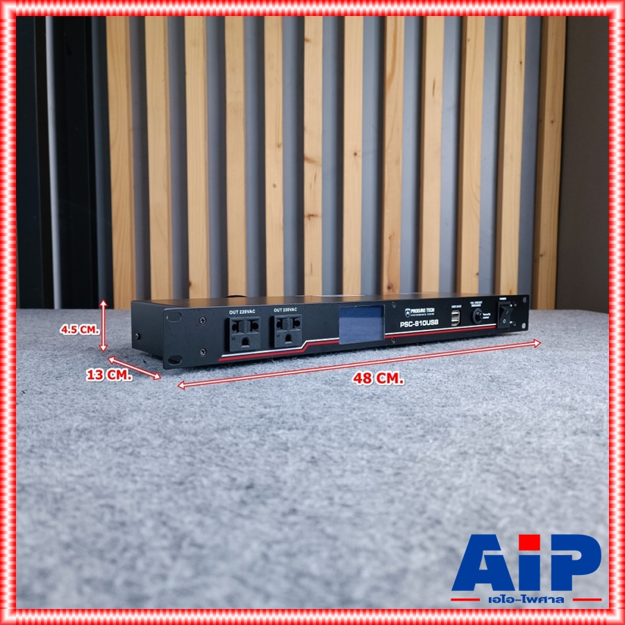 ปลั๊กพ่วงติดแร็ค PROEUROTECH PSC810USB ปลั๊กติดแร็ค ปลั๊กไฟตู้แร็ค ปลั๊กไฟติดตู้แร็ค ติดแร็ค PSC 810 USB PRO EUROTECH เอไอ-ไพศาล