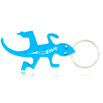 พวงกุญแจที่เปิดขวด รูปจิ้งจก รูปสัตว์ Lizard Shape Bottle Opener Keychain