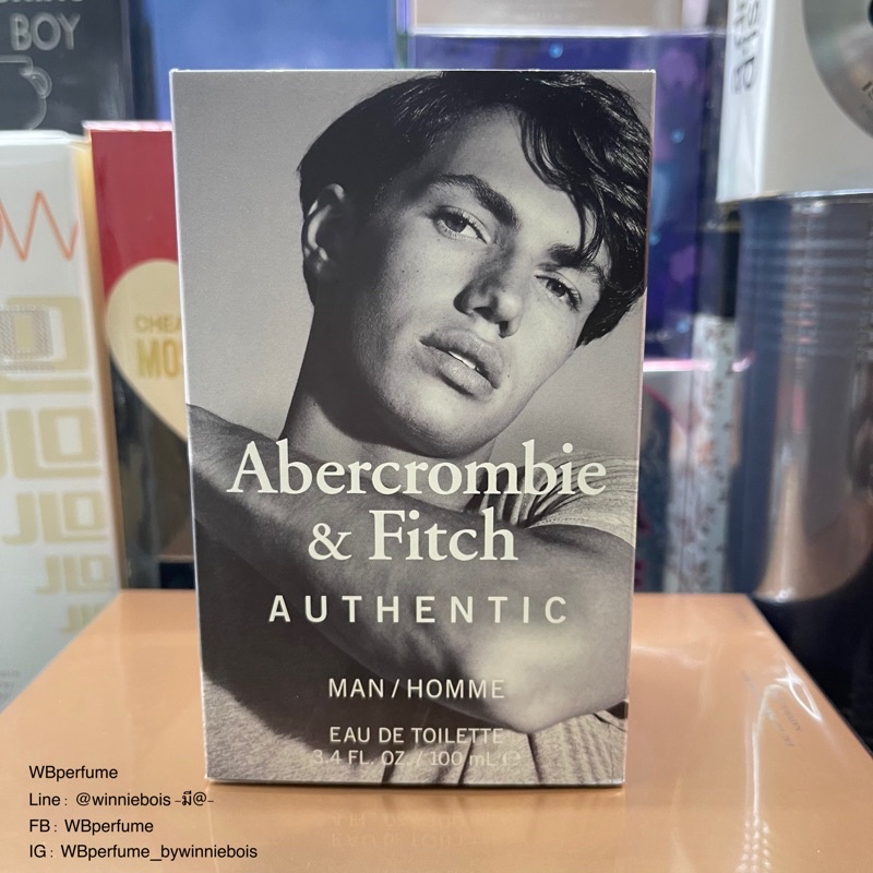 น้ำหอมแท้100% Abercrombie & Fitch Authentic Man Homme Edt 100 ml.