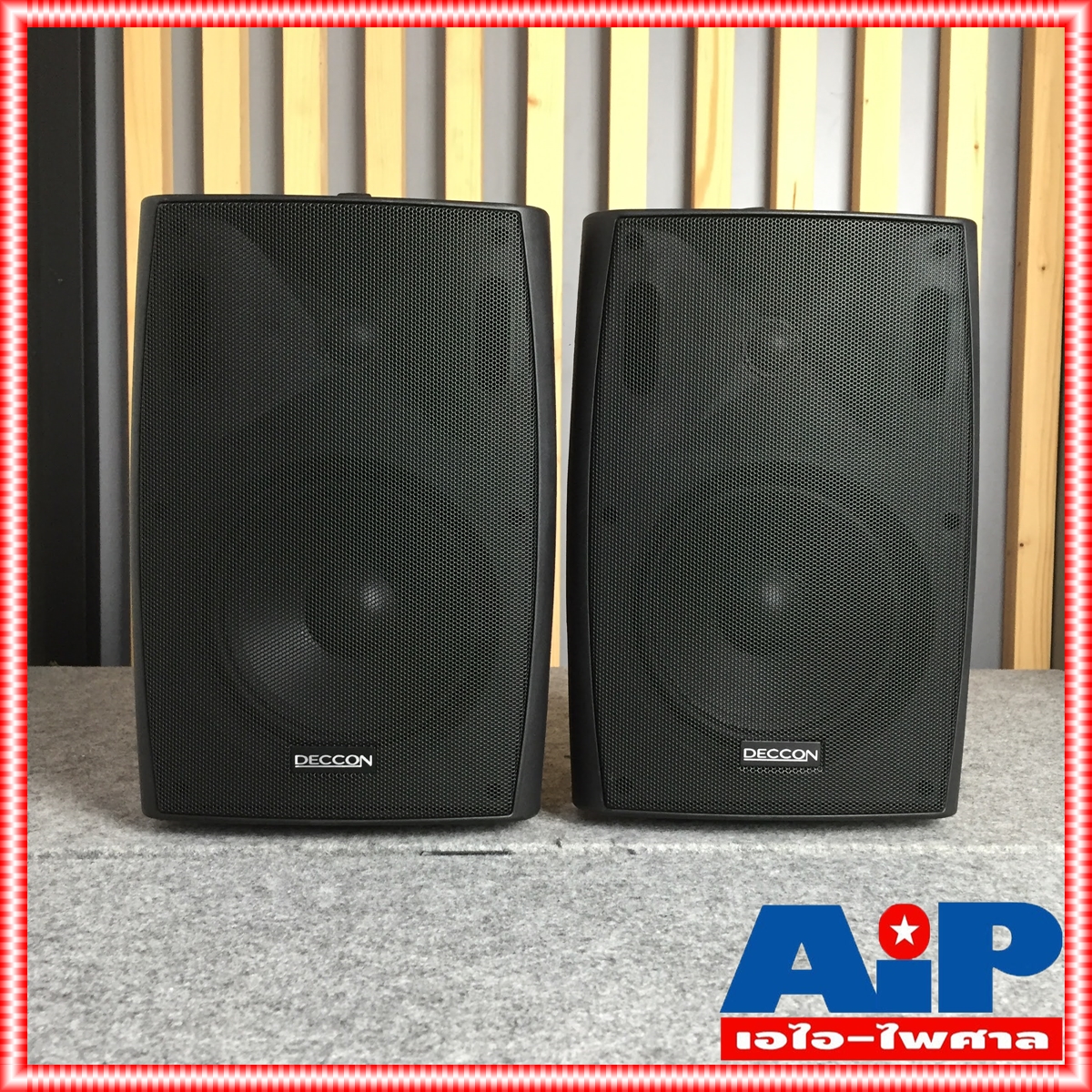 1 คู่ สีดำ DECCON sern-65TB มี LINE ตู้ลำโพง แขวน 6นิ้ว sern65 TB sern 65 ตู้ ลำโพง ติดผนัง เอไอ-ไพศาล