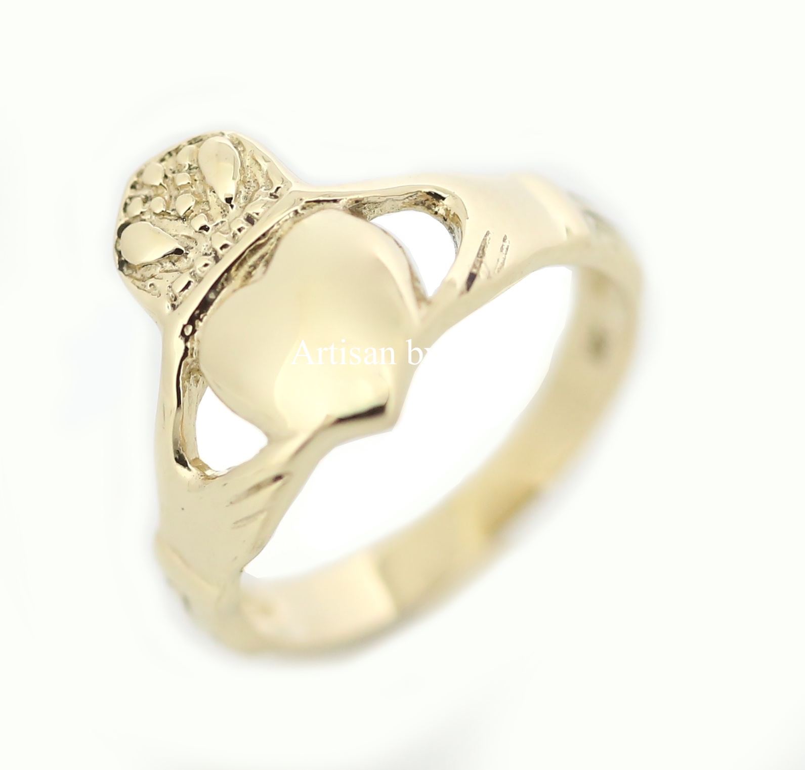 แหวนคลาดาร์ฮ (Claddagh ring) ทำจากทอง 14K (สามารถแก้ขนาดแหวนได้ทุกไซด์ หรือ ทำเป็น 18K และ 9K ได้ ใช้ระยะเวลา 2-3 วัน)