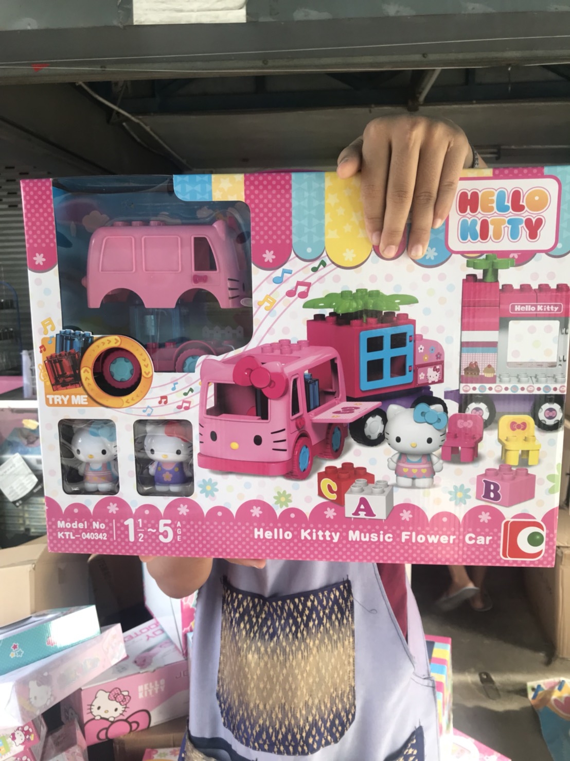 KTL-040342 ตัวต่อรถคิตตี้ มีเสียง ลิขสิทธิ์ถูกต้อง