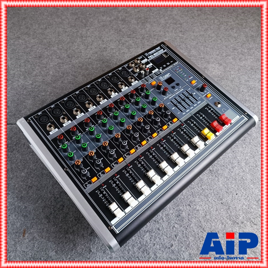 PROEUROTECH PMX-M802DSP POWERMIXER เพาเวอร์มิกเซอร์ 8 ช่อง พร้อมเอฟเฟคในตัว โปรยูโรเทค PMX M 802 DSP PMXM802DSP PRO EUROTECH เอไอ-ไพศาล