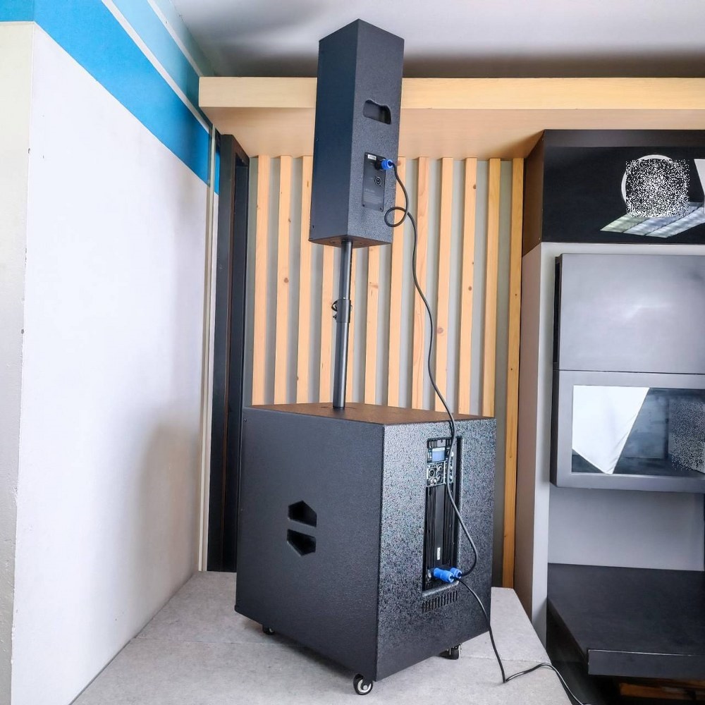 River Acoustics LW15 ลำโพงแอคทีฟ 2×6.5 นิ้ว ซับ 15 นิ้ว บลูทูธ ความดัง 132 dB ลำโพง ลำโพงคอลัมน์ มีแอมป์ในตัว LW-15 LW 15 เอไอ-ไพศาล +++
