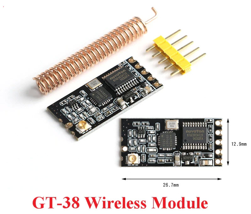 GT-38 wireless serial module SI4438/4463 433M โมดูลสื่อสารไร้สาย 1.2Km