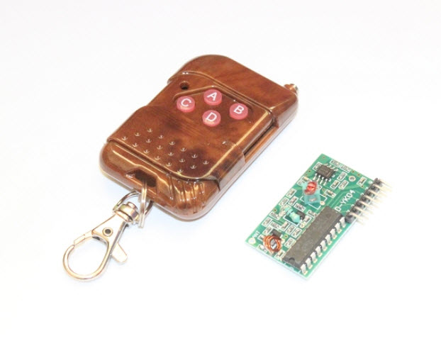 Smart Electronics PT2262 PT2272 4 Channel Four Ways 315Mhz Key Wireless Remote Control Kits Receiver module For Arduino DIY สำเนา