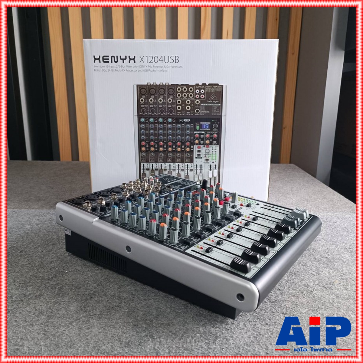 BEHRINGER XENYX-X1204USB mixer มิกเซอร์ BEHRINGER XENYX X1204FX Mixer เครื่องผสมสัญญาณเสียง มิกเซอร์ แบบอนาล็อค Behringer Xenyx X1204FX +++ เอไอ-ไพศาล