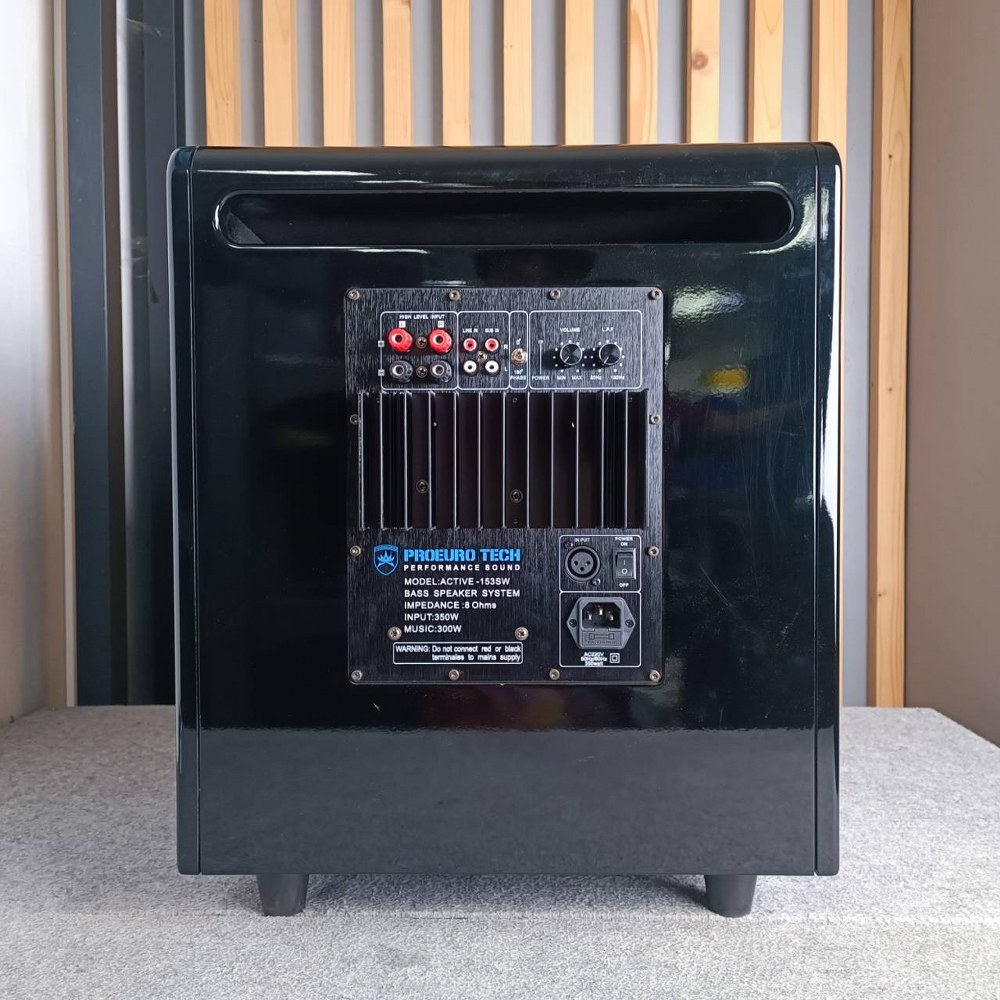 PROEUROTECH ACTIVE-153SW ตู้ซับมีขยาย ACTIVE 153SW ACTIVE153SW ตู้ลำโพงซับวูฟเฟอร์ Active Speaker 15นิ้ว เอไอ-ไพศาล