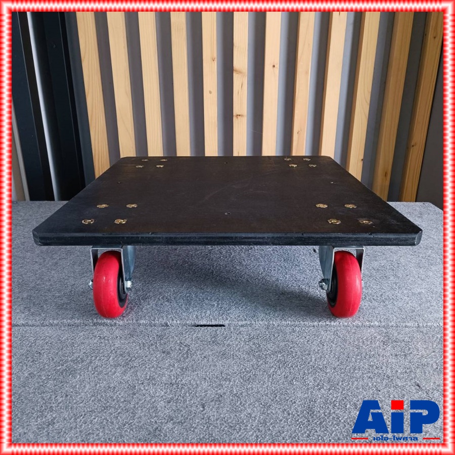 ใช้กับ RACK COMPACT แป้นล้อ PVC4 M-19 ล้อ PVC ขนาด 4 นิ้ว จำนวน 4 ล้อ ส่วนของโครงสร้างเป็นไม้อัด Plywood หนา 18 มม. M 19 M19 เอไอ-ไพศาล