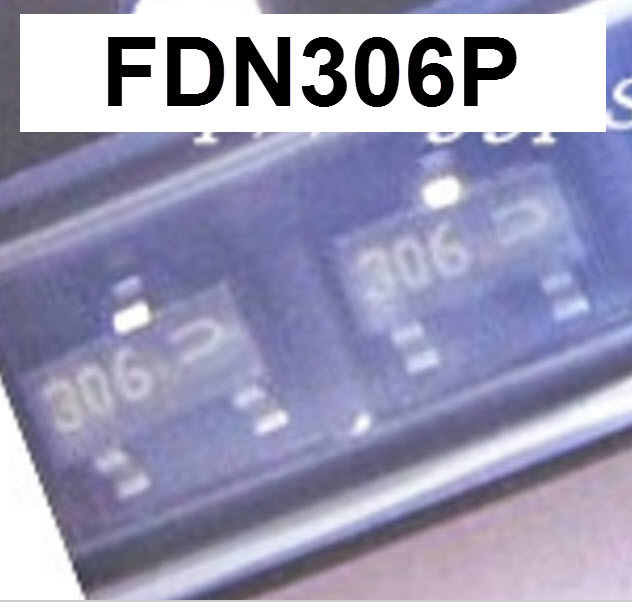FDN306P (SOT23) 12V 2.6A Rds 30mΩ at Vgs 4.5V, P-Channel 1.8V Specified PowerTrench MOSFET