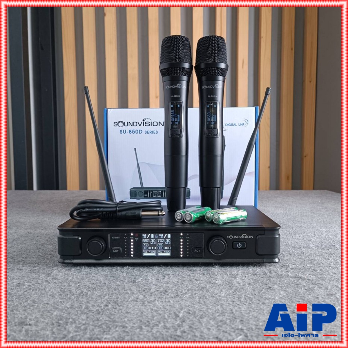 SOUNDVISION SU-850DA/HT ไมค์ลอยคู่ ชุดไมค์ลอย ดิจิตอล มือถือคู่ ย่าน UHF SU-850DA SU850DA SU850 DA SU 850 DA เอไอ-ไพศาล +++