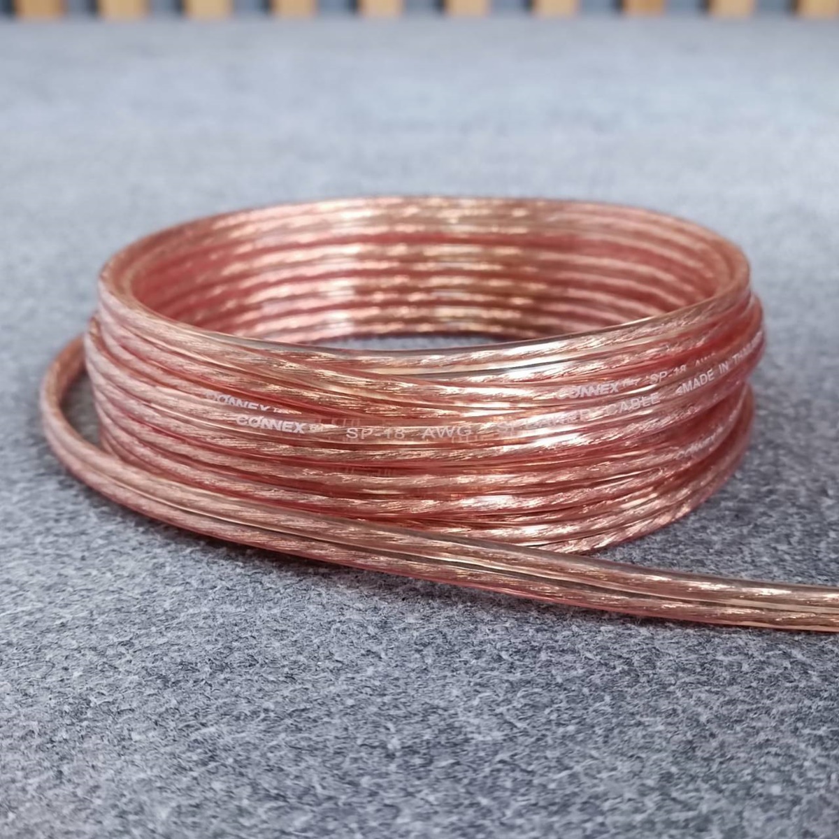 ขด5เมตร CONNEX SP-18AWG 2x1 mm สายลำโพงใส สายลำโพง 18awg สายต่อลำโพง ผลิตใน ประเทศไทย เอไอ-ไพศาล