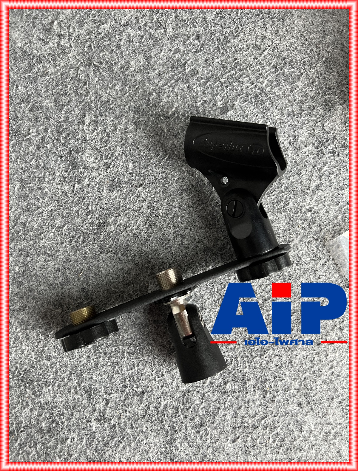 *ไม่รวมคอสวมไมค์และขาไมค์* ที่ใส่คอไมค์3จุด (เขาควาย) W&H SUPERLUX C3 C-3 C 3 วัสดุทำจากเหล็ก แข็งแรงทนทาน เอไอ-ไพศาล