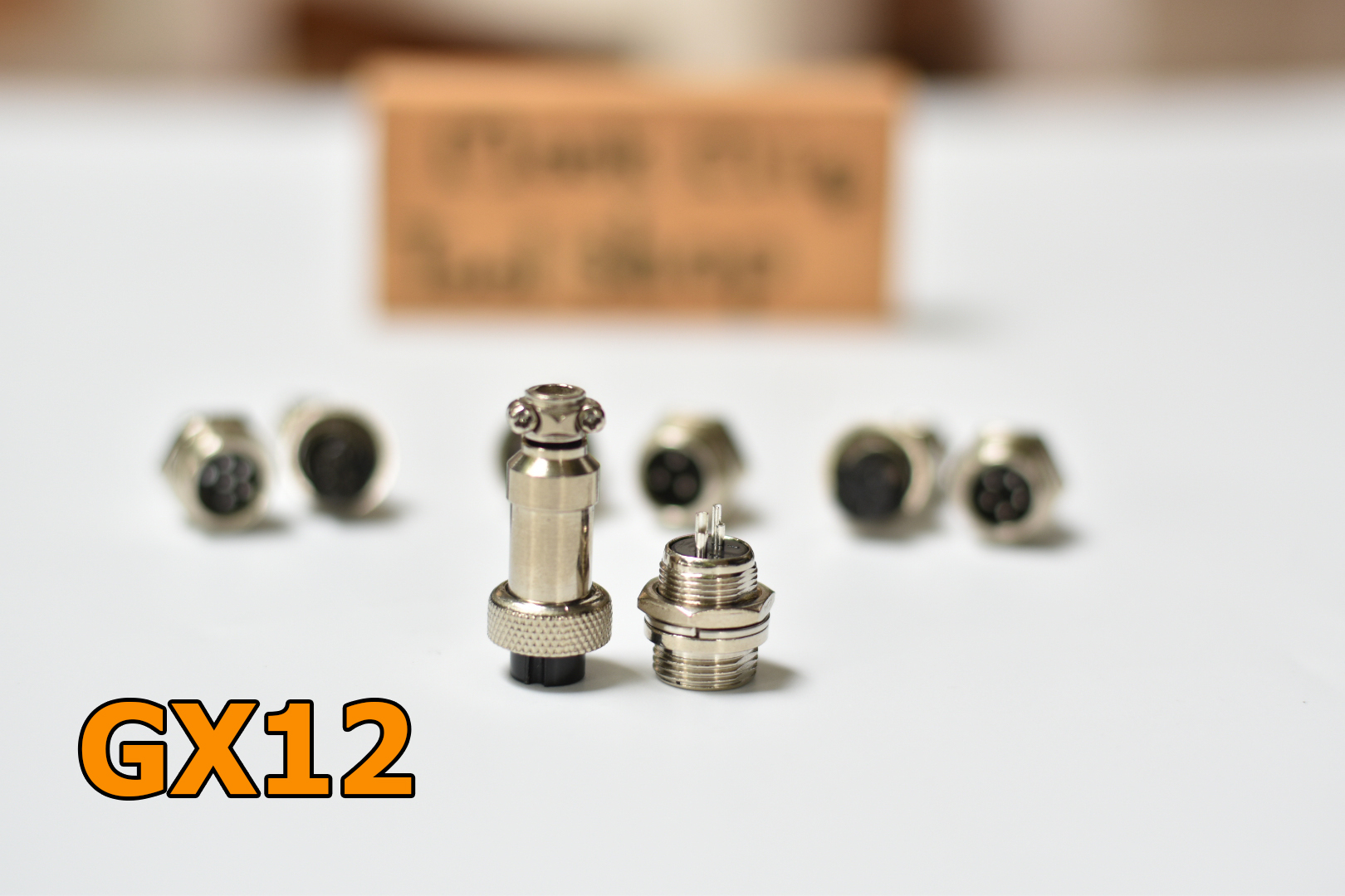 ขั่วต่อ GX12 หัวต่อ GX-12 2pin - 8pin ใช้เป็นสายสัญญาณ ได้ตัวผู้ตัวเมีย connector หัวต่อหลายคอร์ หัวต่อหลายพิน