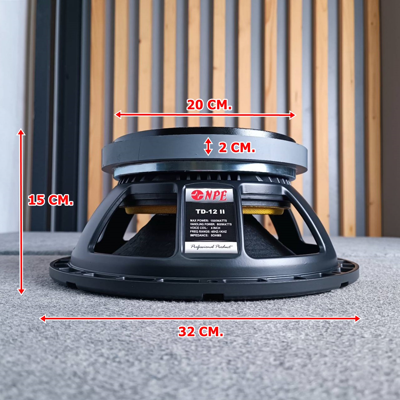 1ดอก NPE TD-12 II ลำโพง ซับ 12นิ้ว ดอกลำโพง ดอก ซับเบส 12นิ้ว ลำโพงซับ TD12 TD 12 เอ็นพีอี เอไอ-ไพศาล