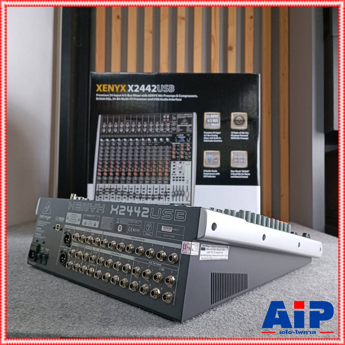 BEHRINGER XENYX-X2442USB mixer มิกเซอร์ BEHRINGER XENYX X2442FX Mixer เครื่องผสมสัญญาณเสียง มิกเซอร์ แบบอนาล็อค Behringer Xenyx X2442FX +++ เอไอ-ไพศาล