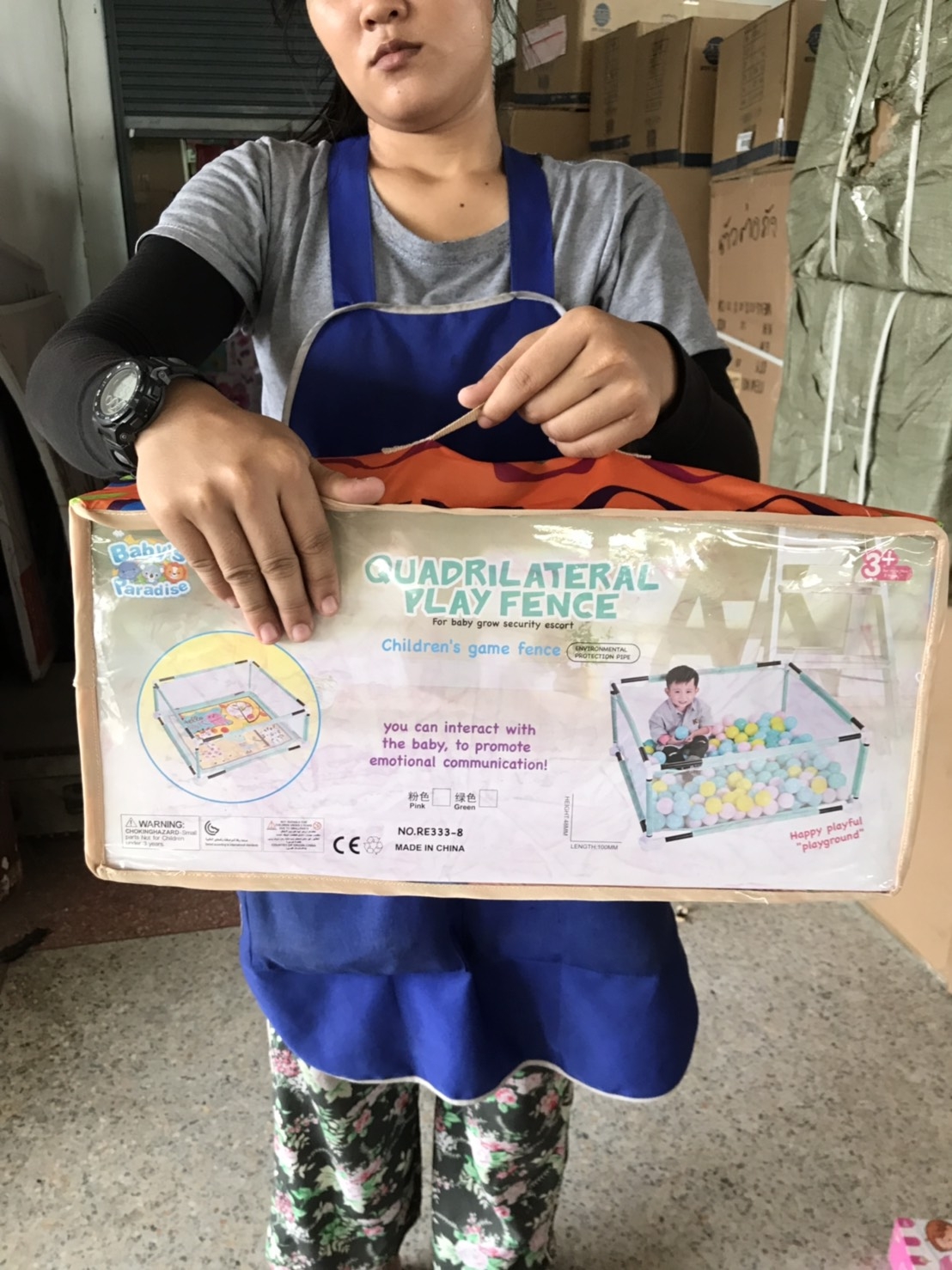 RE33-8 ของเล่นเด็กคอกบ่อบอล คอกเด็กใส่บอล