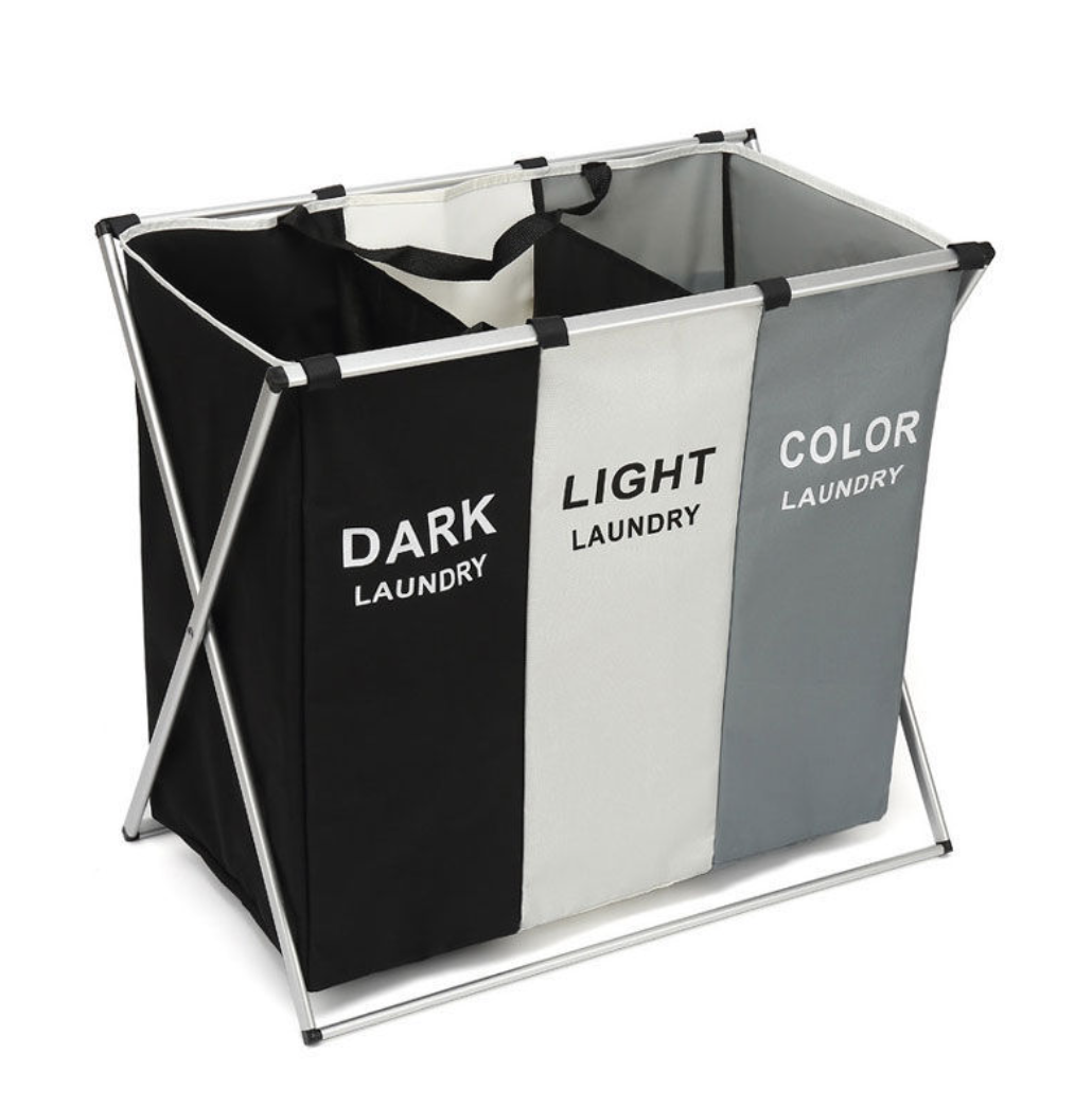 ตะกร้าผ้าแยกสี ตะกร้าผ้าอเนกประสงค์ พร้อมผ้าปิด - Storage Basket With Lid