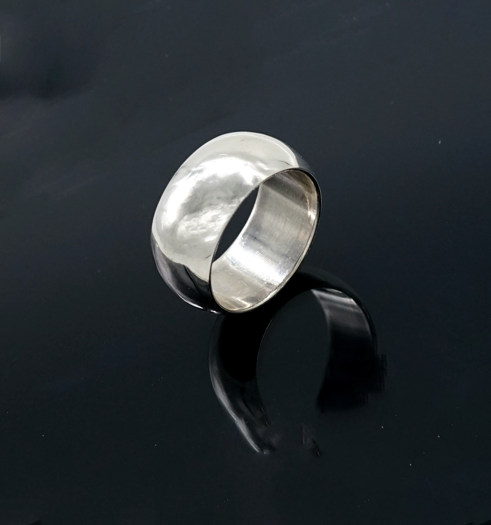แหวนเงินเกลี้ยง หน้ากว้าง 10 มิลลิเมตร (Silver Plain Ring )